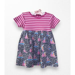 NWT JoJo Maman Bebe Sailboat Dress, Size 18-24 Months